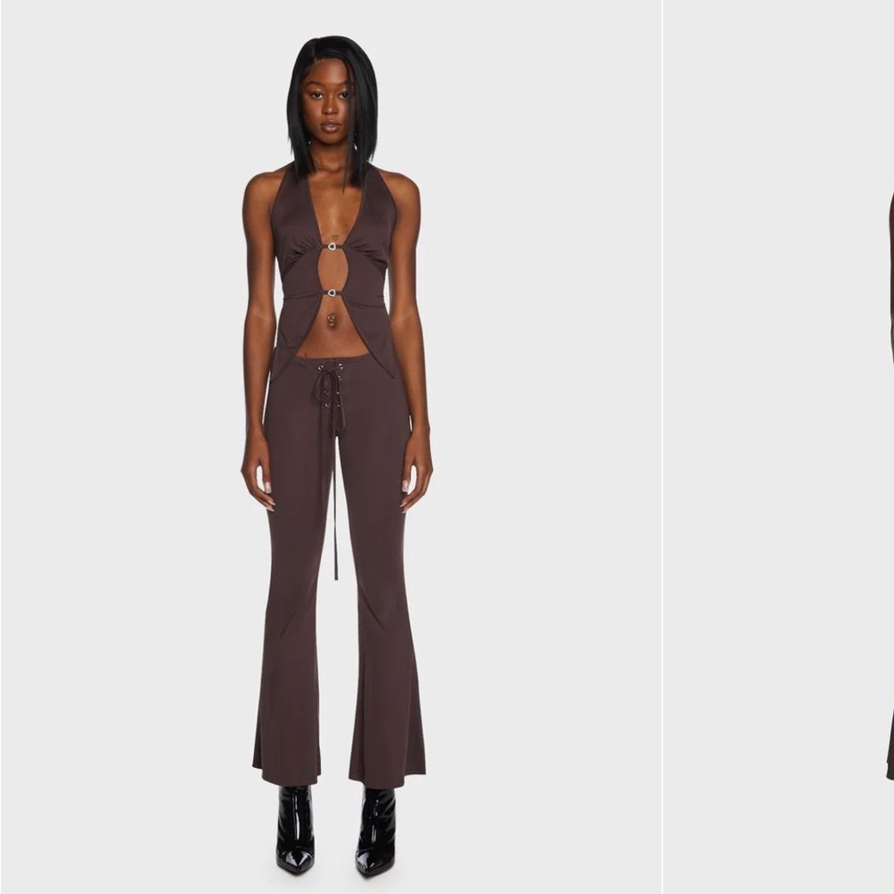 Dolls Kill Chocolate Pretty Girl Scene Pants Set